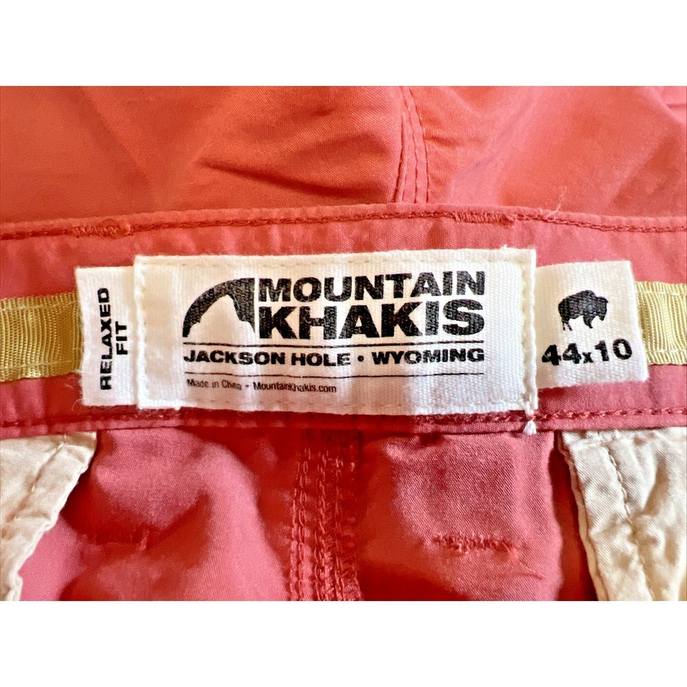 Mountain Khakis Mens Poplin Shorts Rose 44x10 Relaxed Fit NWT Cotton Poly Golf - Picture 4 of 11